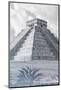 ¡Viva Mexico! B&W Collection - El Castillo Pyramid III - Chichen Itza-Philippe Hugonnard-Mounted Photographic Print