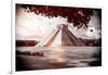 ¡Viva Mexico! B&W Collection - El Castillo Pyramid in Chichen Itza VI-Philippe Hugonnard-Framed Photographic Print