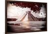 ¡Viva Mexico! B&W Collection - El Castillo Pyramid in Chichen Itza VI-Philippe Hugonnard-Framed Photographic Print