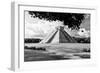 ¡Viva Mexico! B&W Collection - El Castillo Pyramid in Chichen Itza VIII-Philippe Hugonnard-Framed Photographic Print