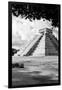 ¡Viva Mexico! B&W Collection - El Castillo Pyramid in Chichen Itza XI-Philippe Hugonnard-Framed Photographic Print