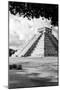 ¡Viva Mexico! B&W Collection - El Castillo Pyramid in Chichen Itza XI-Philippe Hugonnard-Mounted Premium Photographic Print