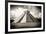 ¡Viva Mexico! B&W Collection - El Castillo Pyramid in Chichen Itza-Philippe Hugonnard-Framed Photographic Print