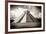 ¡Viva Mexico! B&W Collection - El Castillo Pyramid in Chichen Itza-Philippe Hugonnard-Framed Photographic Print