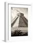 ?Viva Mexico! B&W Collection - El Castillo Pyramid IV - Chichen Itza-Philippe Hugonnard-Framed Photographic Print