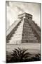 ?Viva Mexico! B&W Collection - El Castillo Pyramid IV - Chichen Itza-Philippe Hugonnard-Mounted Premium Photographic Print
