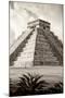 ?Viva Mexico! B&W Collection - El Castillo Pyramid IV - Chichen Itza-Philippe Hugonnard-Mounted Photographic Print