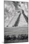 ¡Viva Mexico! B&W Collection - El Castillo Pyramid IX - Chichen Itza-Philippe Hugonnard-Mounted Photographic Print