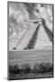 ¡Viva Mexico! B&W Collection - El Castillo Pyramid IX - Chichen Itza-Philippe Hugonnard-Mounted Photographic Print