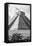 ¡Viva Mexico! B&W Collection - El Castillo Pyramid V - Chichen Itza-Philippe Hugonnard-Framed Stretched Canvas