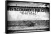 ¡Viva Mexico! B&W Collection - Estacionamiento Publico II-Philippe Hugonnard-Framed Stretched Canvas