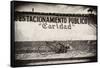 ?Viva Mexico! B&W Collection - Estacionamiento Publico-Philippe Hugonnard-Framed Stretched Canvas