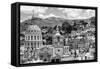 ¡Viva Mexico! B&W Collection - Guanajuato Cityscape-Philippe Hugonnard-Framed Stretched Canvas