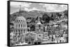 ¡Viva Mexico! B&W Collection - Guanajuato Cityscape-Philippe Hugonnard-Framed Stretched Canvas