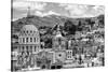 ¡Viva Mexico! B&W Collection - Guanajuato Cityscape-Philippe Hugonnard-Stretched Canvas