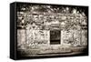 ¡Viva Mexico! B&W Collection - Hochob Mayan Pyramids - Campeche-Philippe Hugonnard-Framed Stretched Canvas