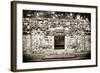 ¡Viva Mexico! B&W Collection - Hochob Mayan Pyramids - Campeche-Philippe Hugonnard-Framed Photographic Print