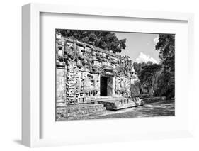 ¡Viva Mexico! B&W Collection - Hochob Mayan Pyramids III - Campeche-Philippe Hugonnard-Framed Photographic Print
