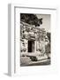 ¡Viva Mexico! B&W Collection - Hochob Mayan Pyramids VI - Campeche-Philippe Hugonnard-Framed Photographic Print