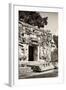 ¡Viva Mexico! B&W Collection - Hochob Mayan Pyramids VI - Campeche-Philippe Hugonnard-Framed Photographic Print