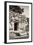 ¡Viva Mexico! B&W Collection - Hochob Mayan Pyramids VI - Campeche-Philippe Hugonnard-Framed Photographic Print