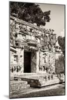 ¡Viva Mexico! B&W Collection - Hochob Mayan Pyramids VI - Campeche-Philippe Hugonnard-Mounted Photographic Print
