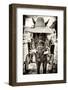 ¡Viva Mexico! B&W Collection - Horse with a straw Hat-Philippe Hugonnard-Framed Photographic Print