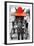 ¡Viva Mexico! B&W Collection - Horse with Red straw Hat-Philippe Hugonnard-Framed Photographic Print