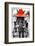 ¡Viva Mexico! B&W Collection - Horse with Red straw Hat-Philippe Hugonnard-Framed Photographic Print