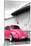 ¡Viva Mexico! B&W Collection - Hot Pink VW Beetle in San Cristobal de Las Casas-Philippe Hugonnard-Mounted Premium Photographic Print