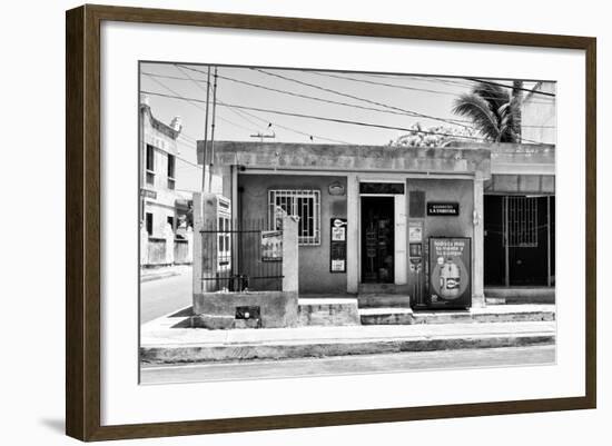 ¡Viva Mexico! B&W Collection - "La Esquina" Supermarket - Cancun-Philippe Hugonnard-Framed Photographic Print