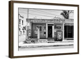 ¡Viva Mexico! B&W Collection - "La Esquina" Supermarket - Cancun-Philippe Hugonnard-Framed Photographic Print