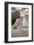 ¡Viva Mexico! B&W Collection - Maya Archaeological Site - Campeche-Philippe Hugonnard-Framed Photographic Print