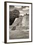 ¡Viva Mexico! B&W Collection - Maya Archaeological Site - Campeche-Philippe Hugonnard-Framed Photographic Print