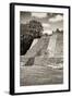 ¡Viva Mexico! B&W Collection - Maya Archaeological Site - Campeche-Philippe Hugonnard-Framed Photographic Print