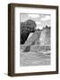 ¡Viva Mexico! B&W Collection - Maya Archaeological Site I - Campeche-Philippe Hugonnard-Framed Photographic Print