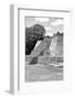 ¡Viva Mexico! B&W Collection - Maya Archaeological Site I - Campeche-Philippe Hugonnard-Framed Photographic Print