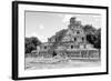 ¡Viva Mexico! B&W Collection - Maya Archaeological Site III - Campeche-Philippe Hugonnard-Framed Photographic Print