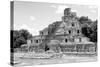 ¡Viva Mexico! B&W Collection - Maya Archaeological Site III - Campeche-Philippe Hugonnard-Stretched Canvas