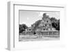 ¡Viva Mexico! B&W Collection - Maya Archaeological Site III - Campeche-Philippe Hugonnard-Framed Photographic Print