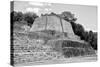 ¡Viva Mexico! B&W Collection - Maya Archaeological Site III - Edzna-Philippe Hugonnard-Stretched Canvas