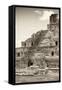 ?Viva Mexico! B&W Collection - Maya Archaeological Site IV - Campeche-Philippe Hugonnard-Framed Stretched Canvas