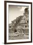 ?Viva Mexico! B&W Collection - Maya Archaeological Site IV - Campeche-Philippe Hugonnard-Framed Premium Photographic Print