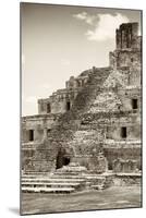 ?Viva Mexico! B&W Collection - Maya Archaeological Site IV - Campeche-Philippe Hugonnard-Mounted Premium Photographic Print