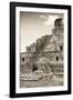 ?Viva Mexico! B&W Collection - Maya Archaeological Site IV - Campeche-Philippe Hugonnard-Framed Photographic Print