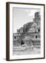 ¡Viva Mexico! B&W Collection - Maya Archaeological Site V - Campeche-Philippe Hugonnard-Framed Photographic Print