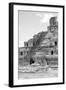 ¡Viva Mexico! B&W Collection - Maya Archaeological Site V - Campeche-Philippe Hugonnard-Framed Photographic Print