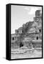 ¡Viva Mexico! B&W Collection - Maya Archaeological Site V - Campeche-Philippe Hugonnard-Framed Stretched Canvas