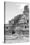 ¡Viva Mexico! B&W Collection - Maya Archaeological Site V - Campeche-Philippe Hugonnard-Stretched Canvas