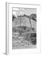 ¡Viva Mexico! B&W Collection - Maya Archaeological Site V - Edzna-Philippe Hugonnard-Framed Photographic Print